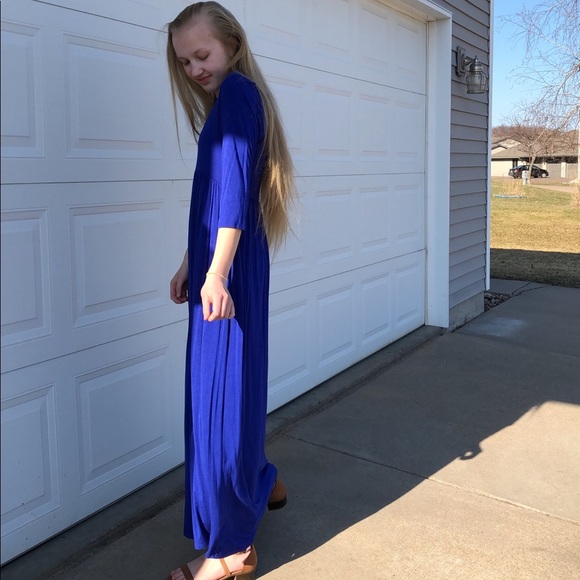 SOLD | Royal-Blue Maxi Dress | - Picture 2 of 3